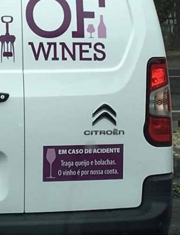 O vinho é por nossa conta